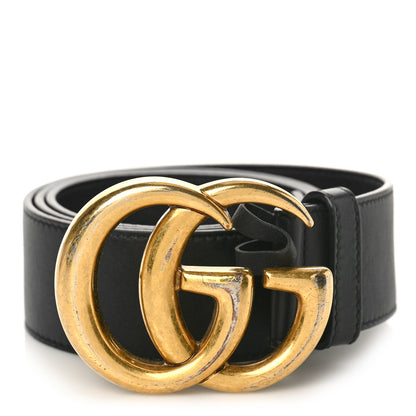 Gucci Calfskin Double G 40mm Belt 80 32 Black 1 of 5