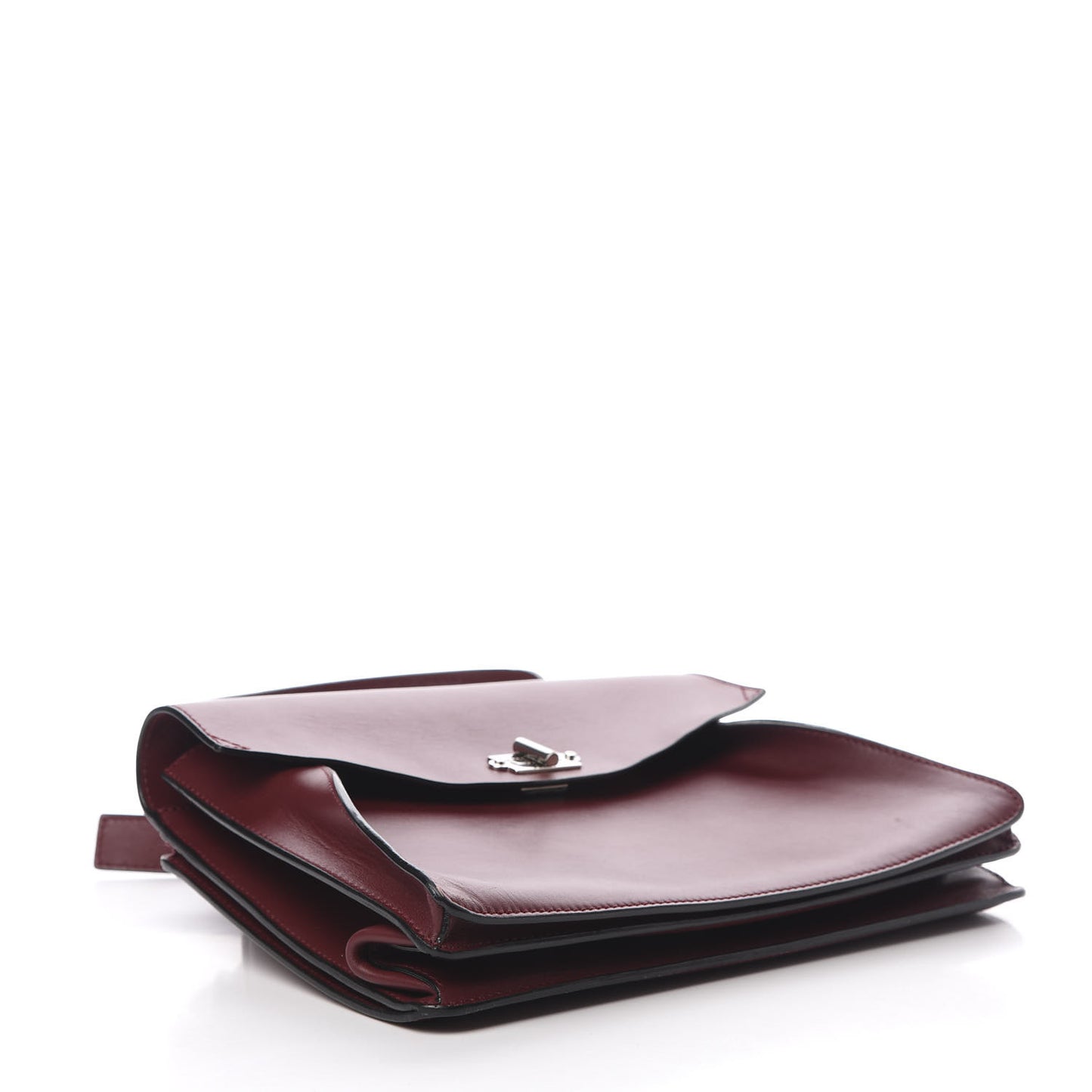 Calfskin Medium Hava Top Handle Bag Midnight Plum