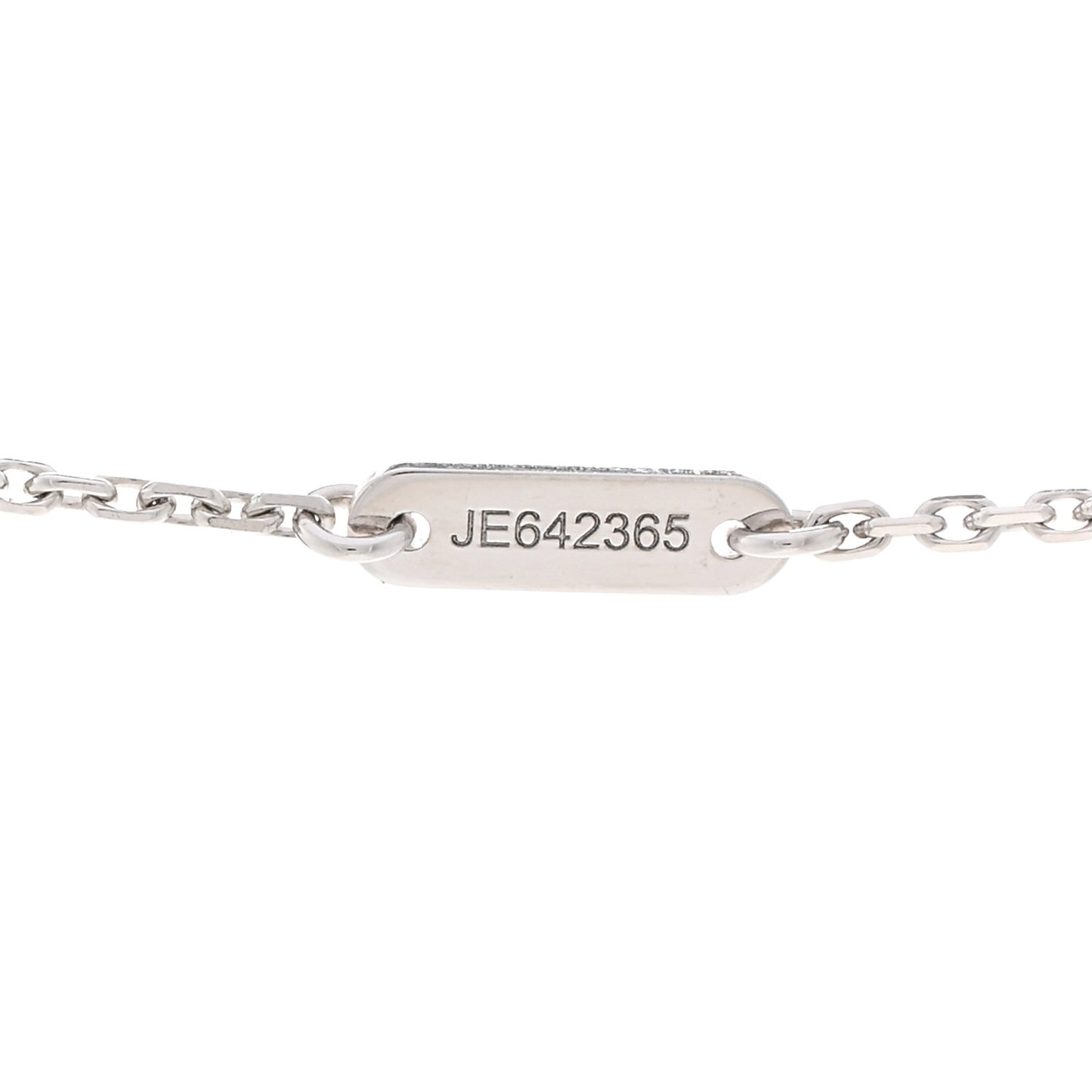 18K White Gold Turquoise Sweet Alhambra Butterfly Pendant Necklace
