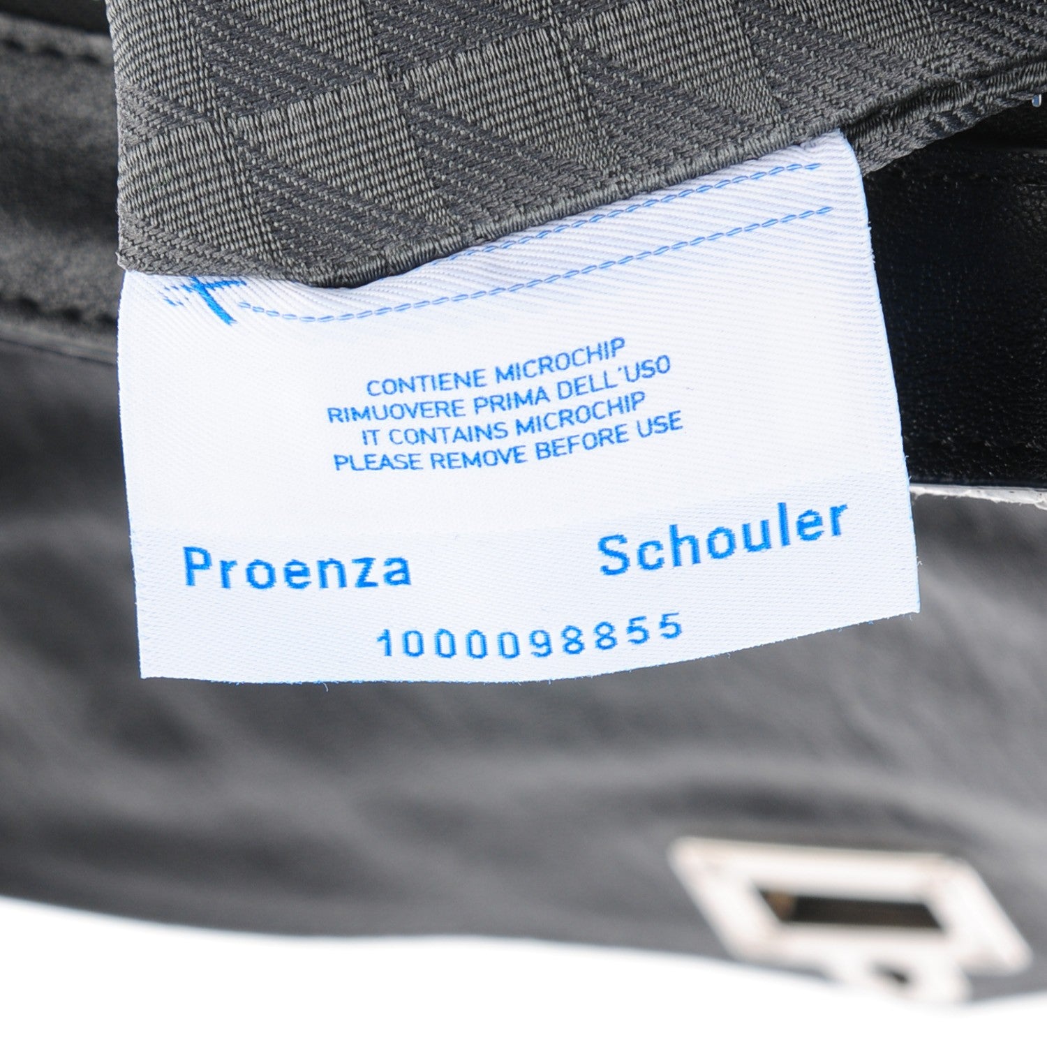 Proenza Schouler Jacquard Woodblock PS1 Tiny Satchel Black White 14 of 14