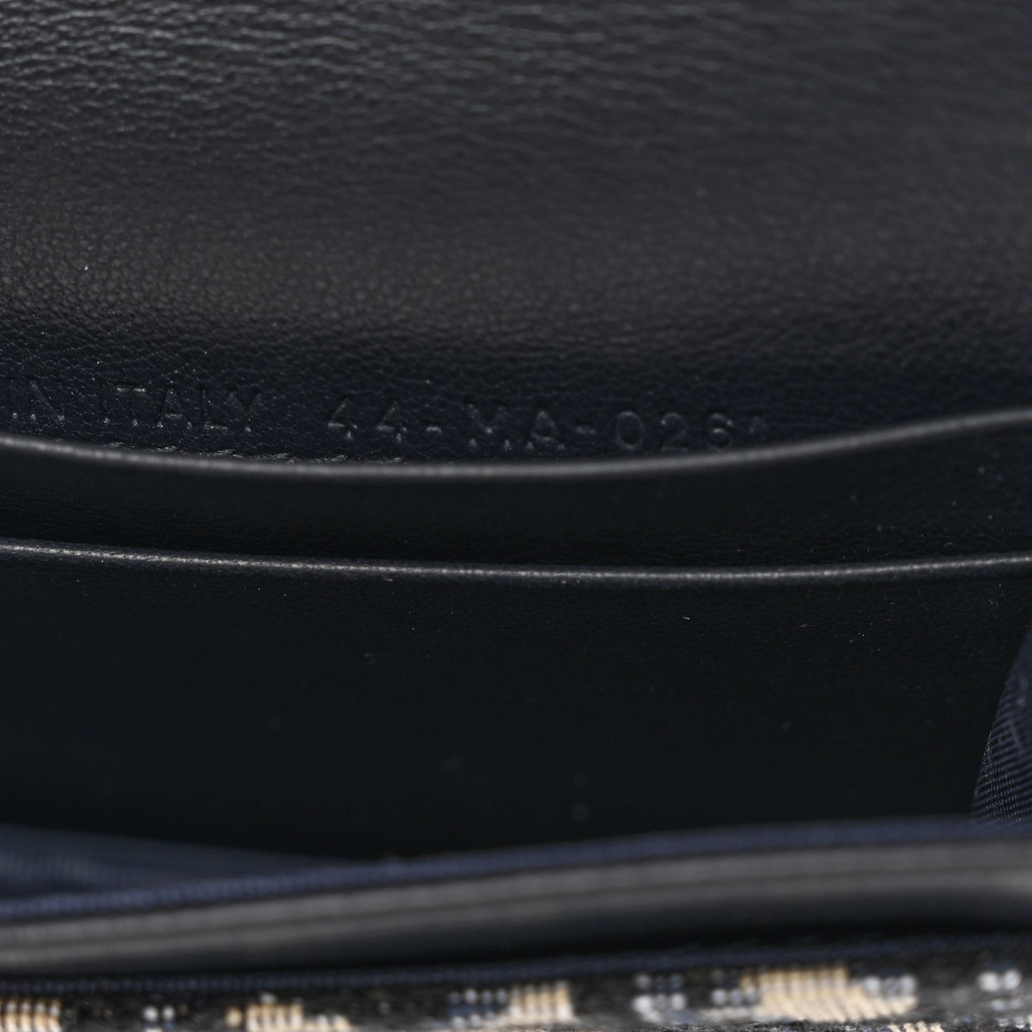 Christian Dior Oblique Saddle Card Holder Blue 8 of 11