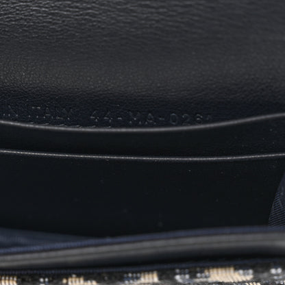 Christian Dior Oblique Saddle Card Holder Blue 8 of 11