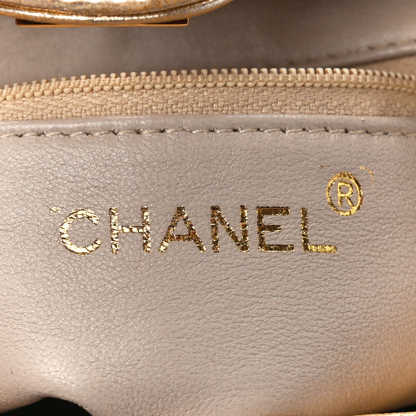 Metallic Lambskin Quilted Shoulder Bag Gold