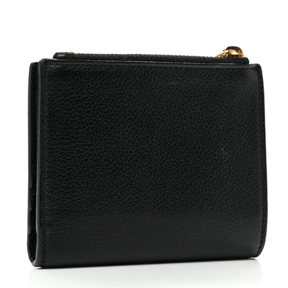 Saint Laurent Calfskin Compact Zip Wallet Black 3 of 7