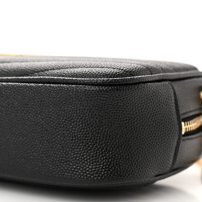 Saint Laurent Grain De Poudre Matelasse Monogram Mini Lou Camera Bag Black 10 of 11