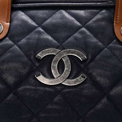 Chanel Iridescent Calfskin Small In The Mix Tote Navy 12 of 13