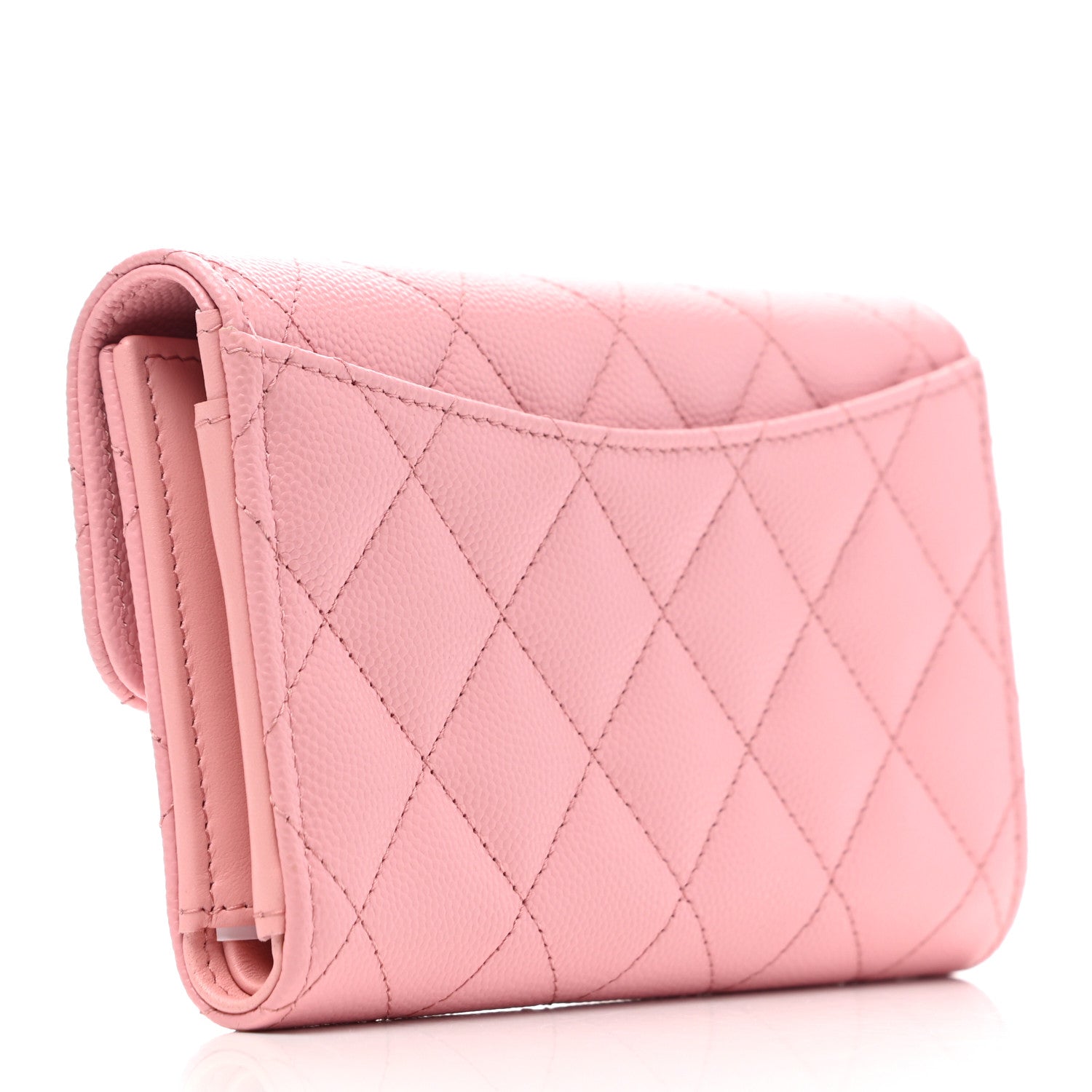 Chanel Caviar Quilted Medium Flap Wallet Pink 3 of 8