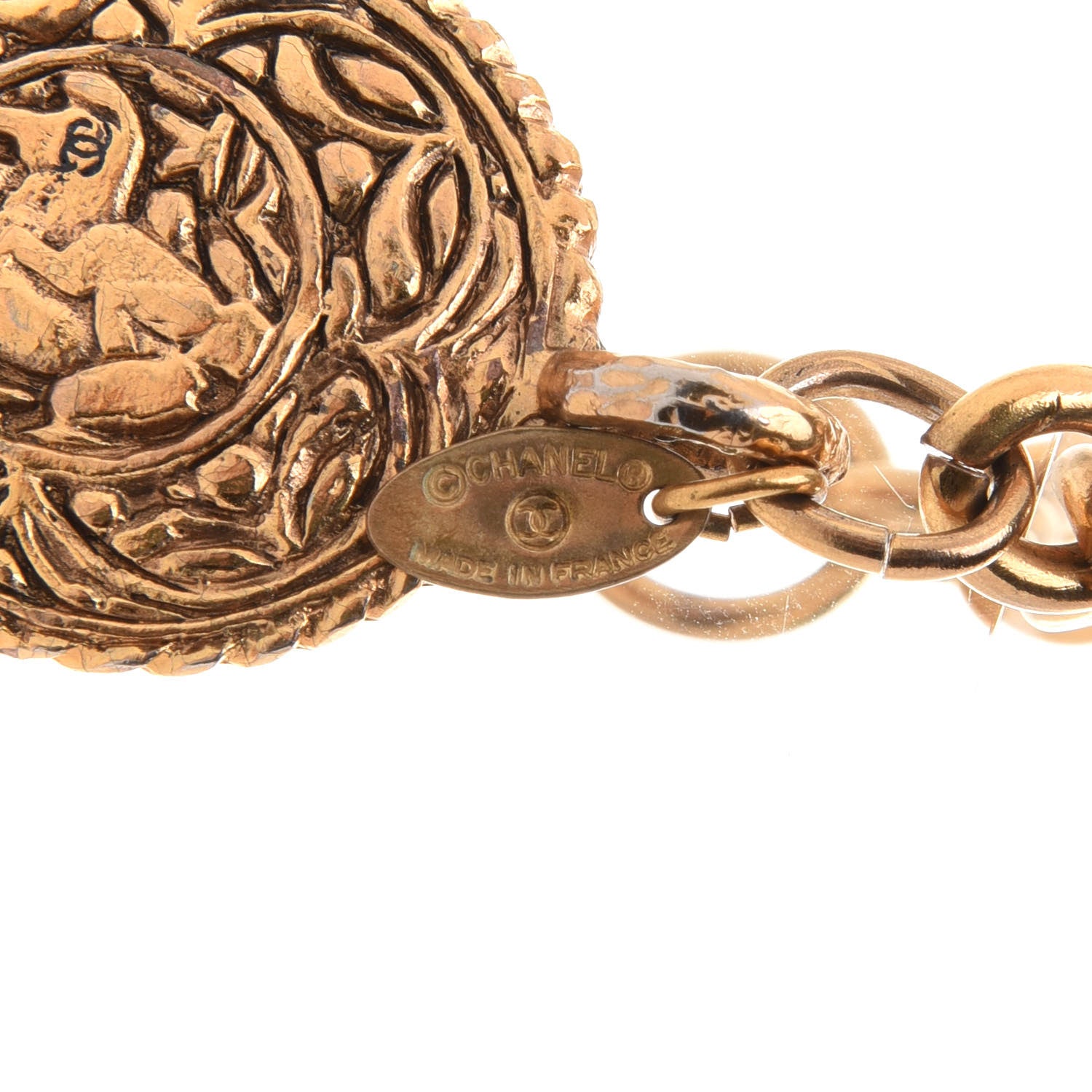 Chanel CC Medallion Chain Belt Gold 5 of 5