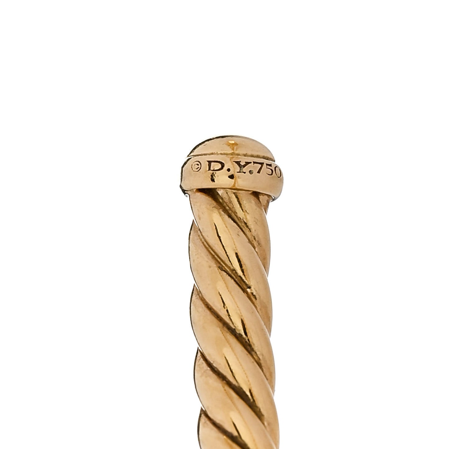 18K Yellow Gold 4mm Cablespira Bracelet