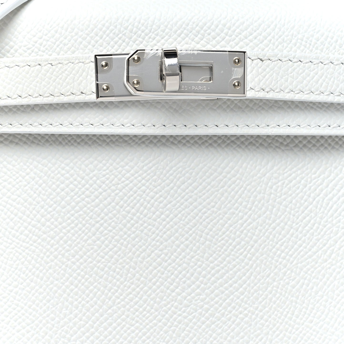 Epsom Mini Kelly Sellier 20 New White