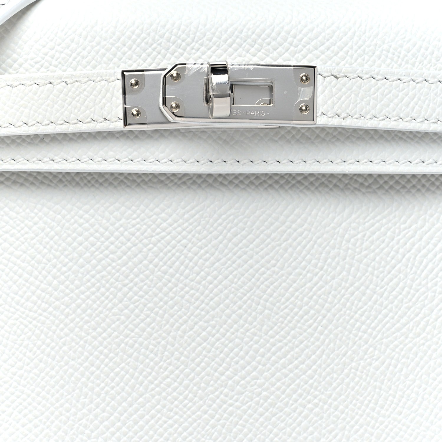 Hermes Epsom Mini Kelly Sellier 20 New White 7 of 10