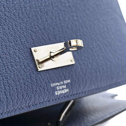 Hermes Chevre Mysore Medium Kelly Wallet Bleu Agate 9 of 9