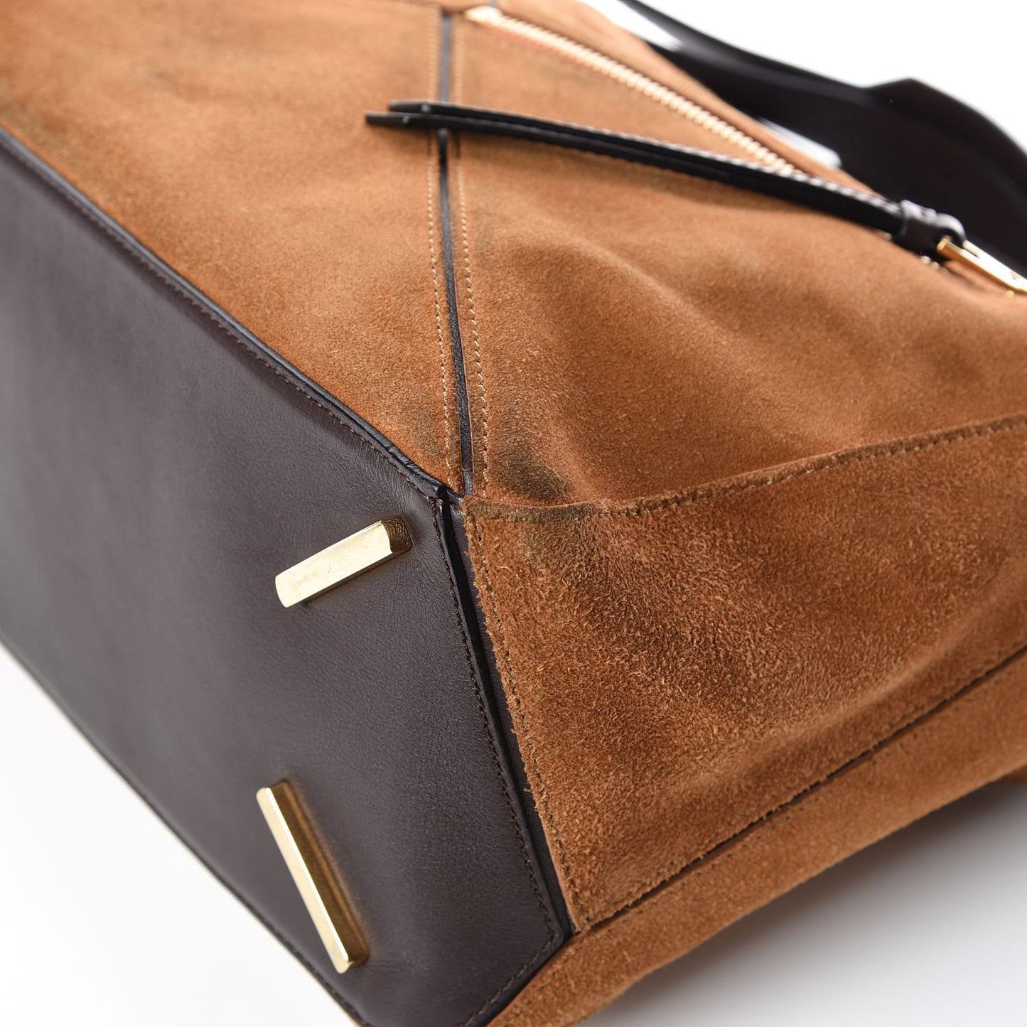 Suede Puzzle Bag Caramel