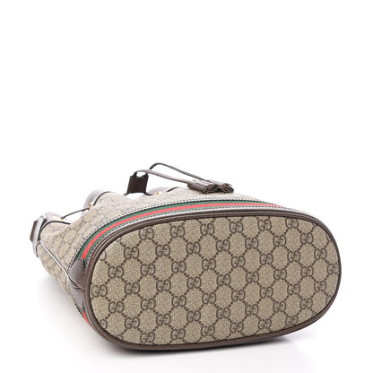 Gucci GG Supreme Monogram Web Ophidia Bucket Bag Brown 4 of 10