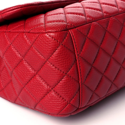 Chanel Calfskin Quilted Small XXL Travel Flap Bag Red 9 of 11