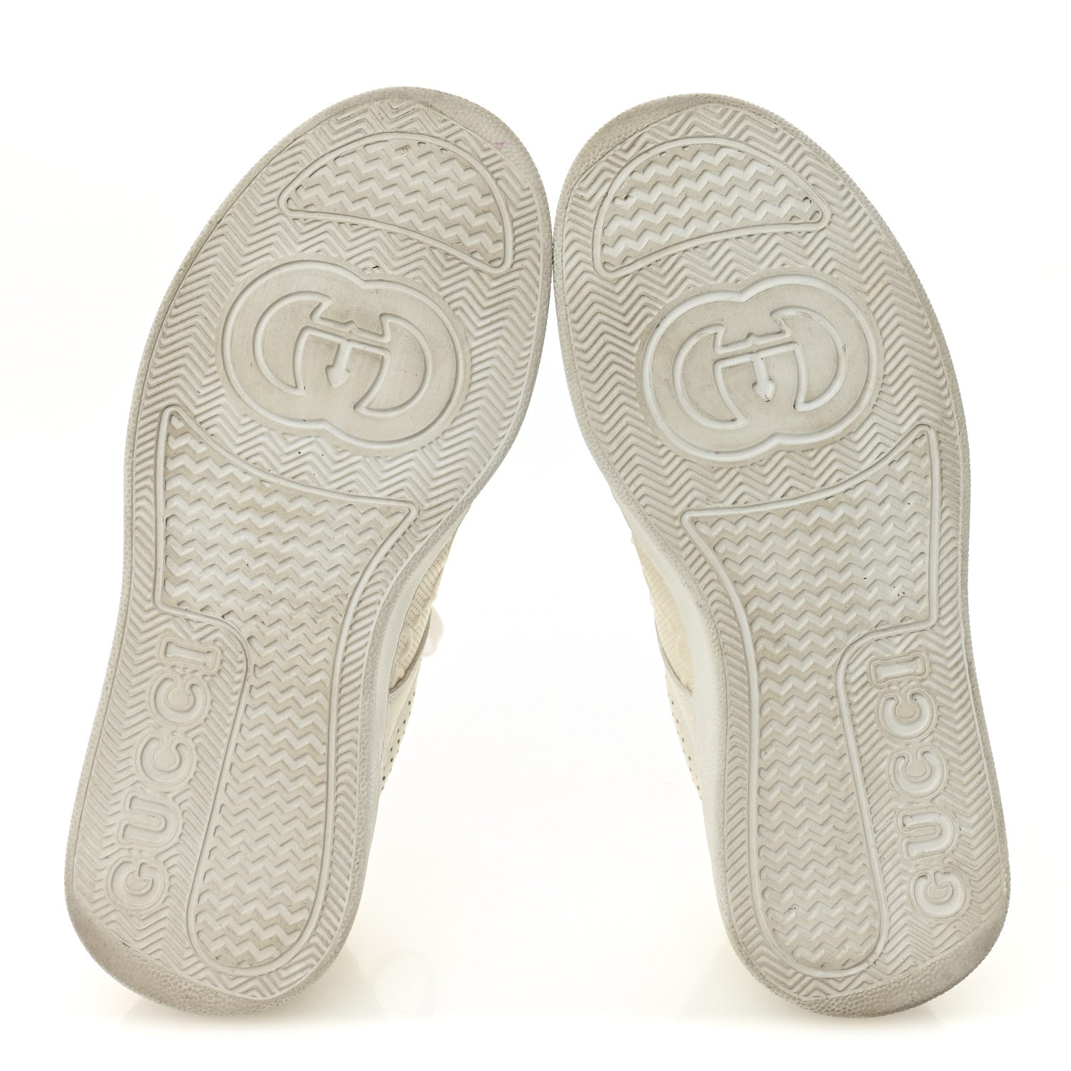 Gucci Calfskin GG Tennis Embossed Perforated Womens Platform 55mm