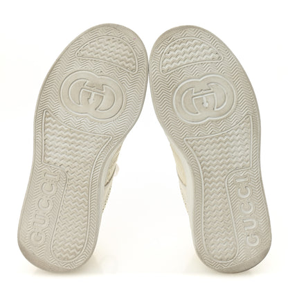 Gucci Calfskin GG Tennis Embossed Perforated Womens Platform 55mm Sneakers 37 Great White 6 of 11
