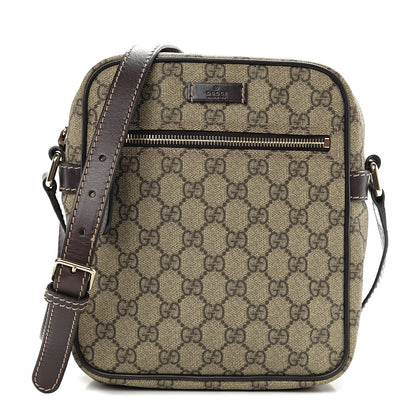 Gucci GG Plus Monogram Messenger Bag Dark Brown 1 of 9