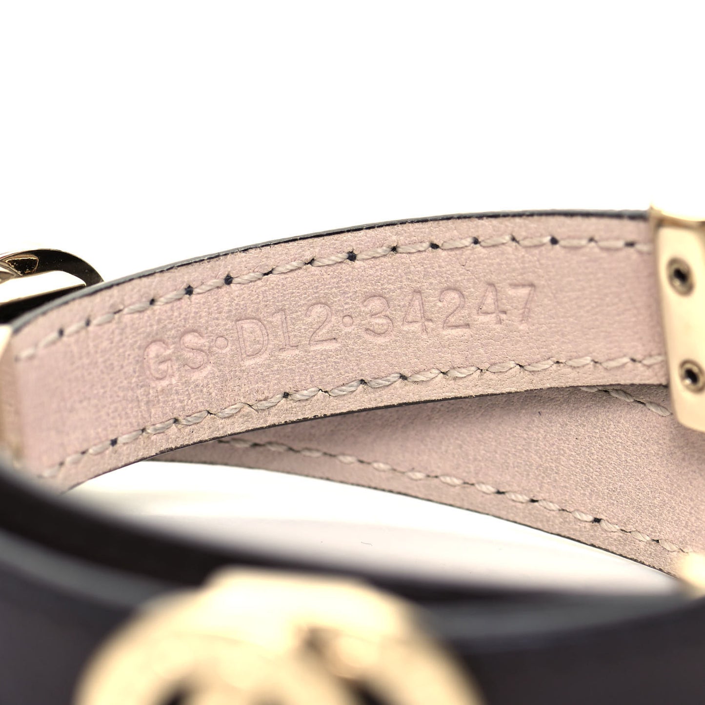 Calfskin Double Coiled Bracelet Dark Brown