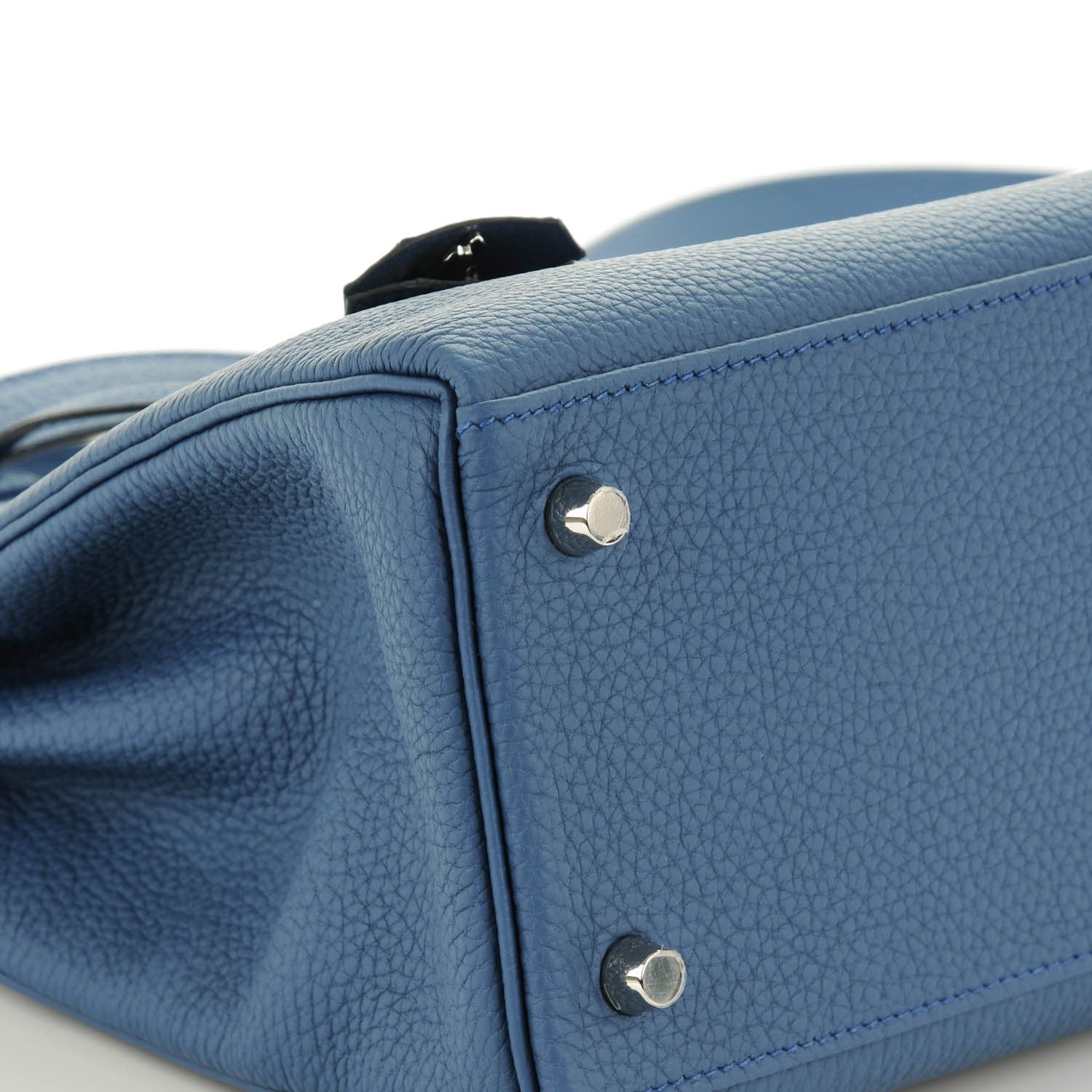 Hermes Togo Kelly Retourne 28 Bleu Agate 13 of 22