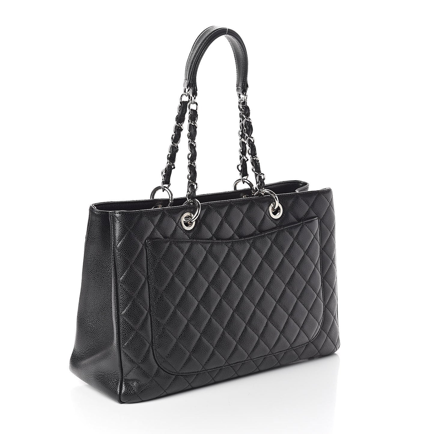 Caviar Quilted XL Grand Shopping Tote GST Black