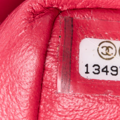 Chanel Lambskin Chevron Quilted Maxi Single Flap Red 8 of 17