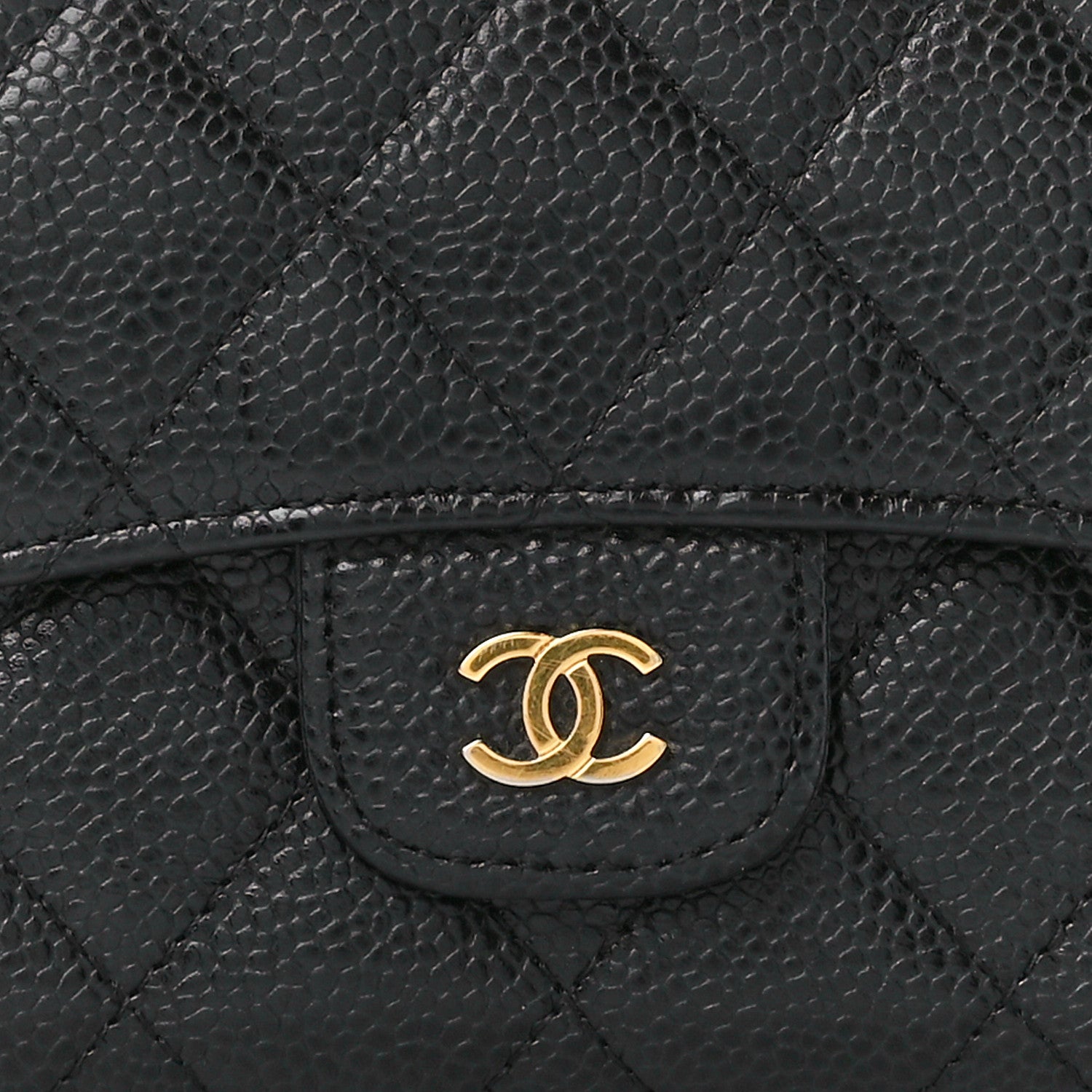 Chanel Caviar Quilted Large Flap Wallet Black 14 of 18
