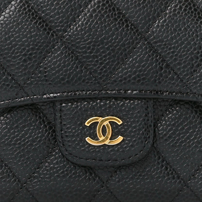 Chanel Caviar Quilted Large Flap Wallet Black 14 of 18