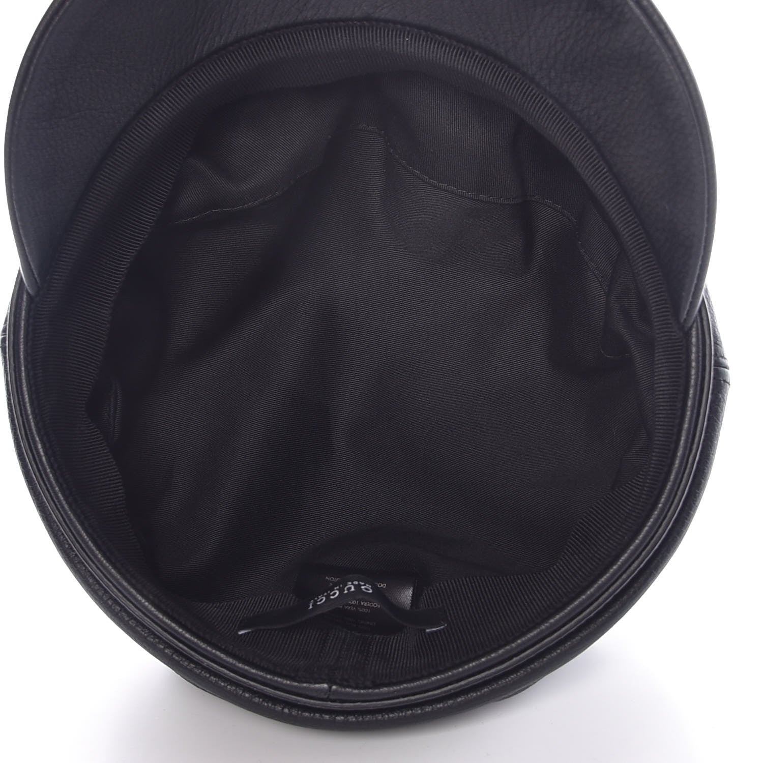 Gucci Calfskin Cellarius Hat M Black 5 of 6
