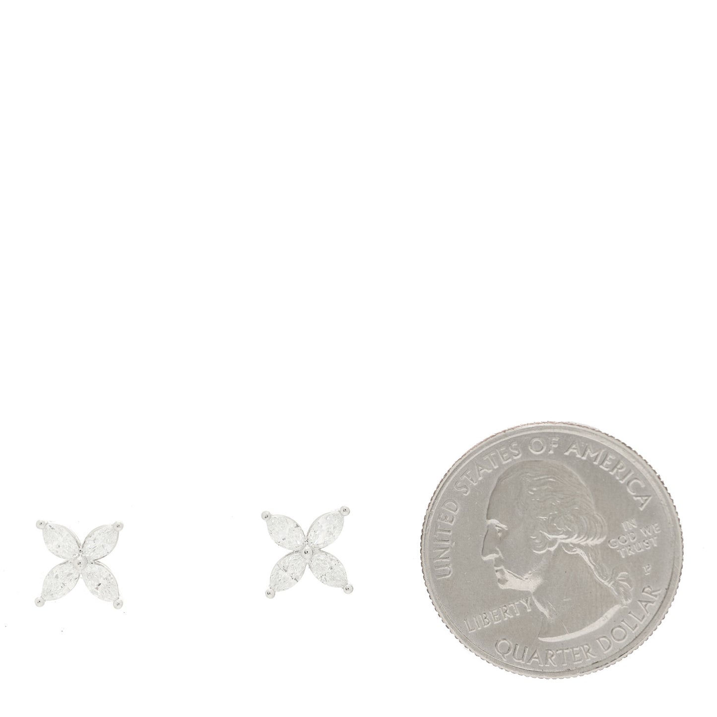 Platinum Diamond .92ctw Medium Victoria Earrings