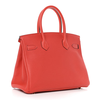 Hermes Togo Birkin 30 Rouge Pivoine 3 of 16