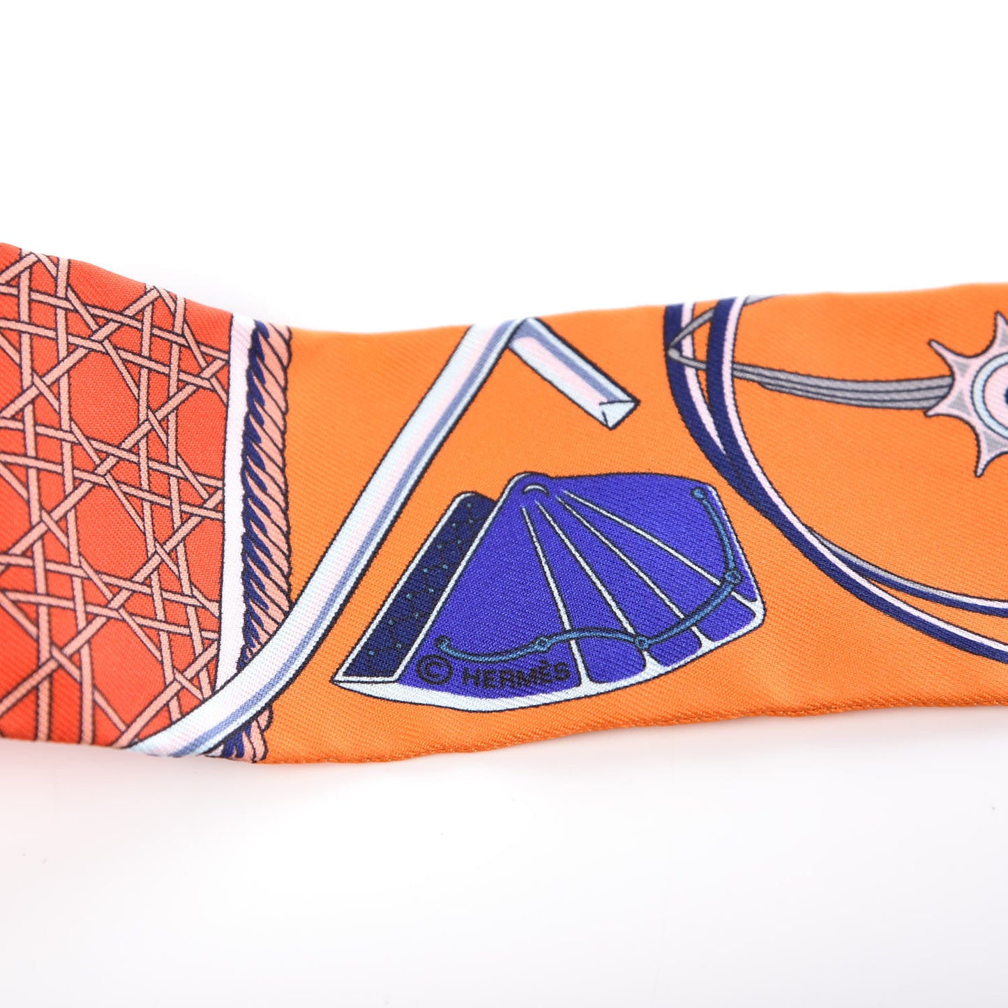 Silk Les Voitures A Transformation Twilly Orange Cobalt Vermillon