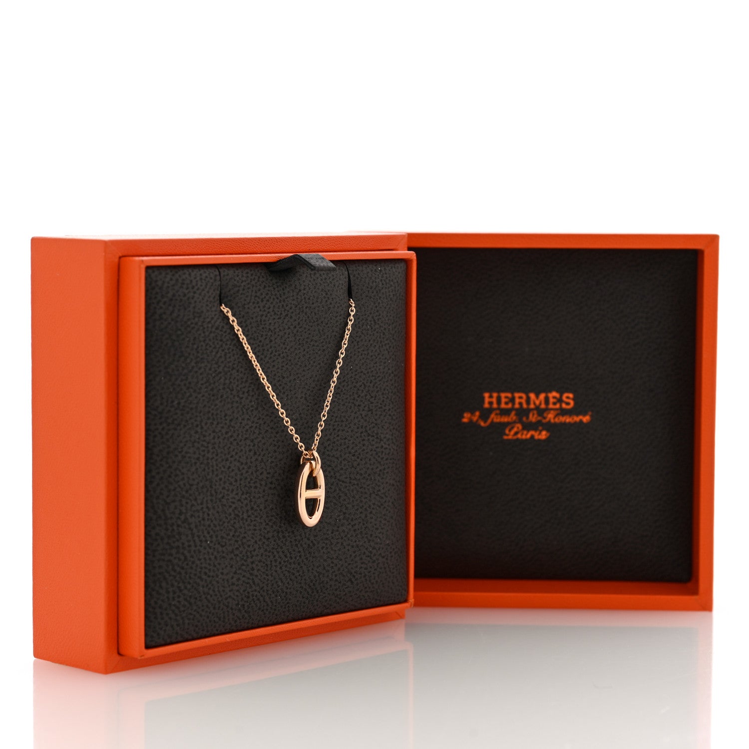 Hermes 18K Rose Gold PM Farandole Pendant Necklace 6 of 6