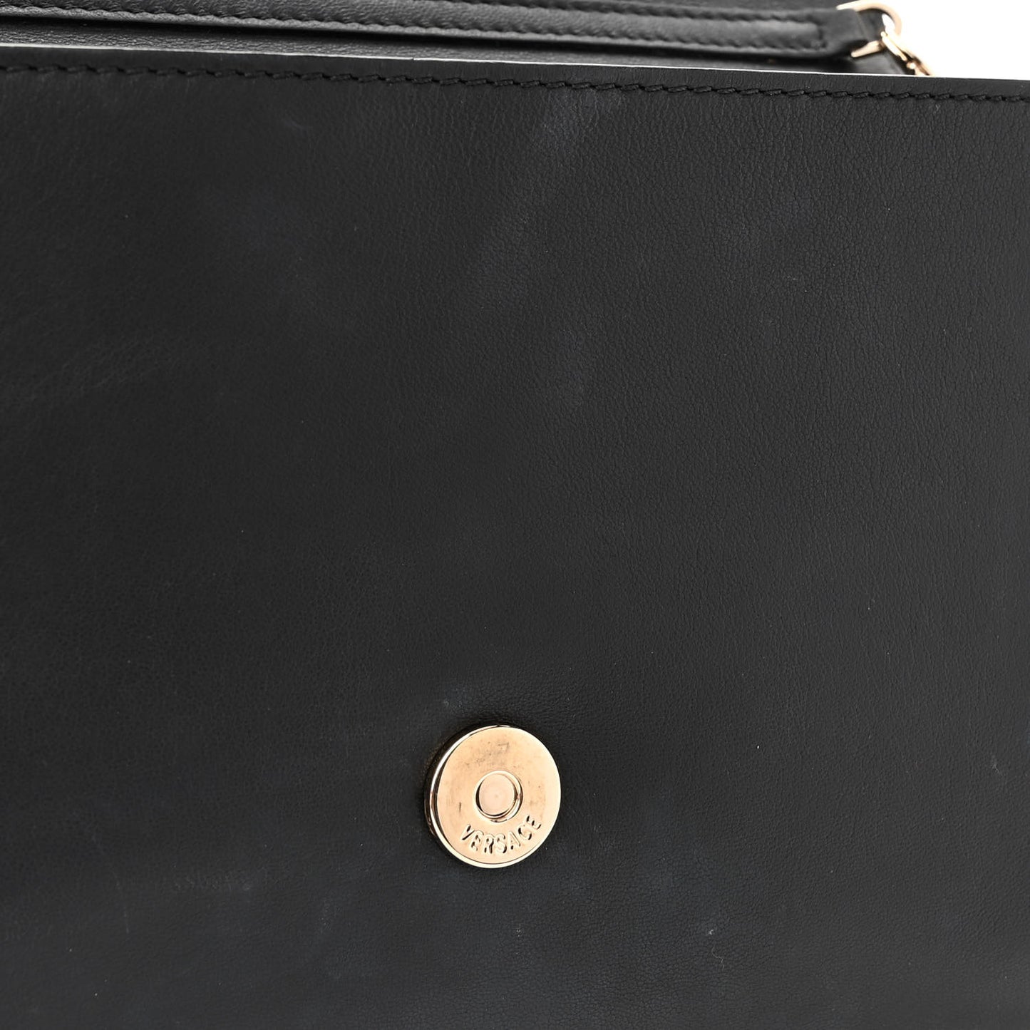 Vitello Palazzo Medusa Evening Clutch Bag Black
