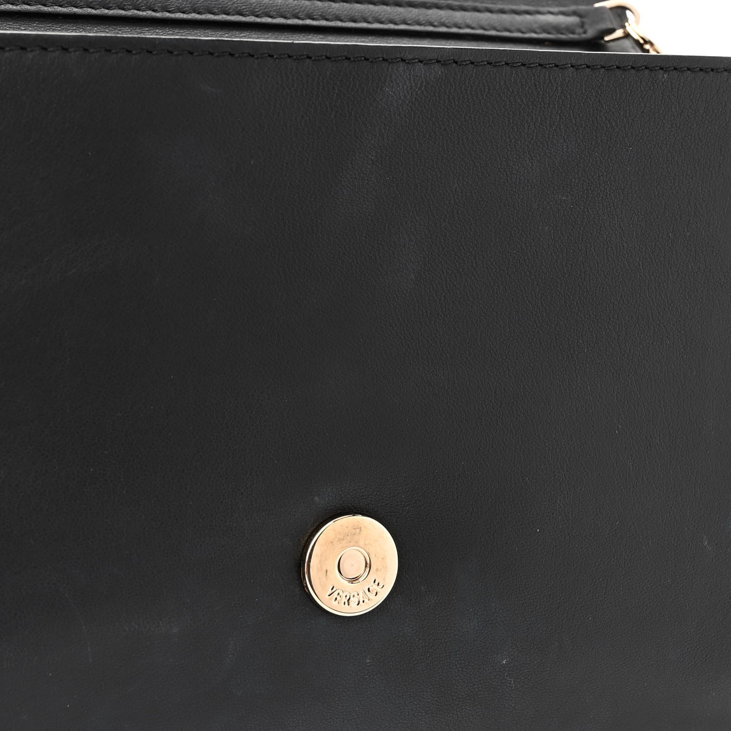 Versace Vitello Palazzo Medusa Evening Clutch Bag Black 15 of 16