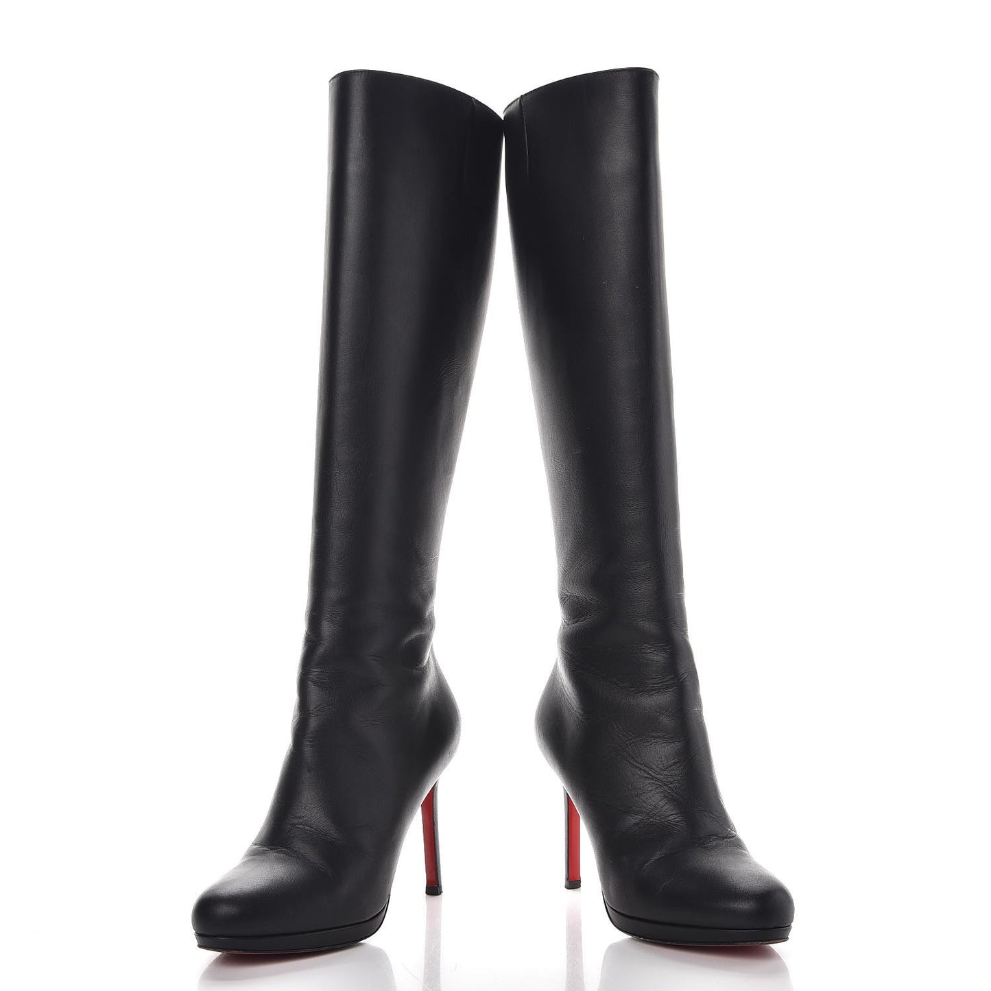 Calfskin Botalili 100 Tall Boots 37 Black