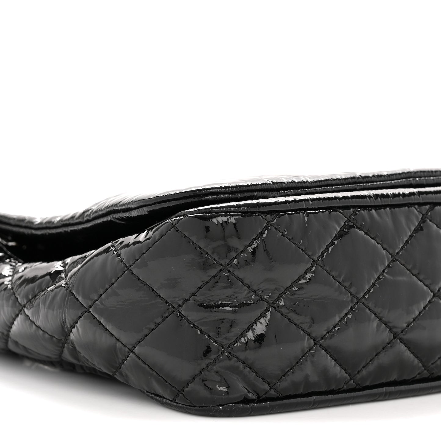 Vinyl Medium Rock and Chain Flap Black