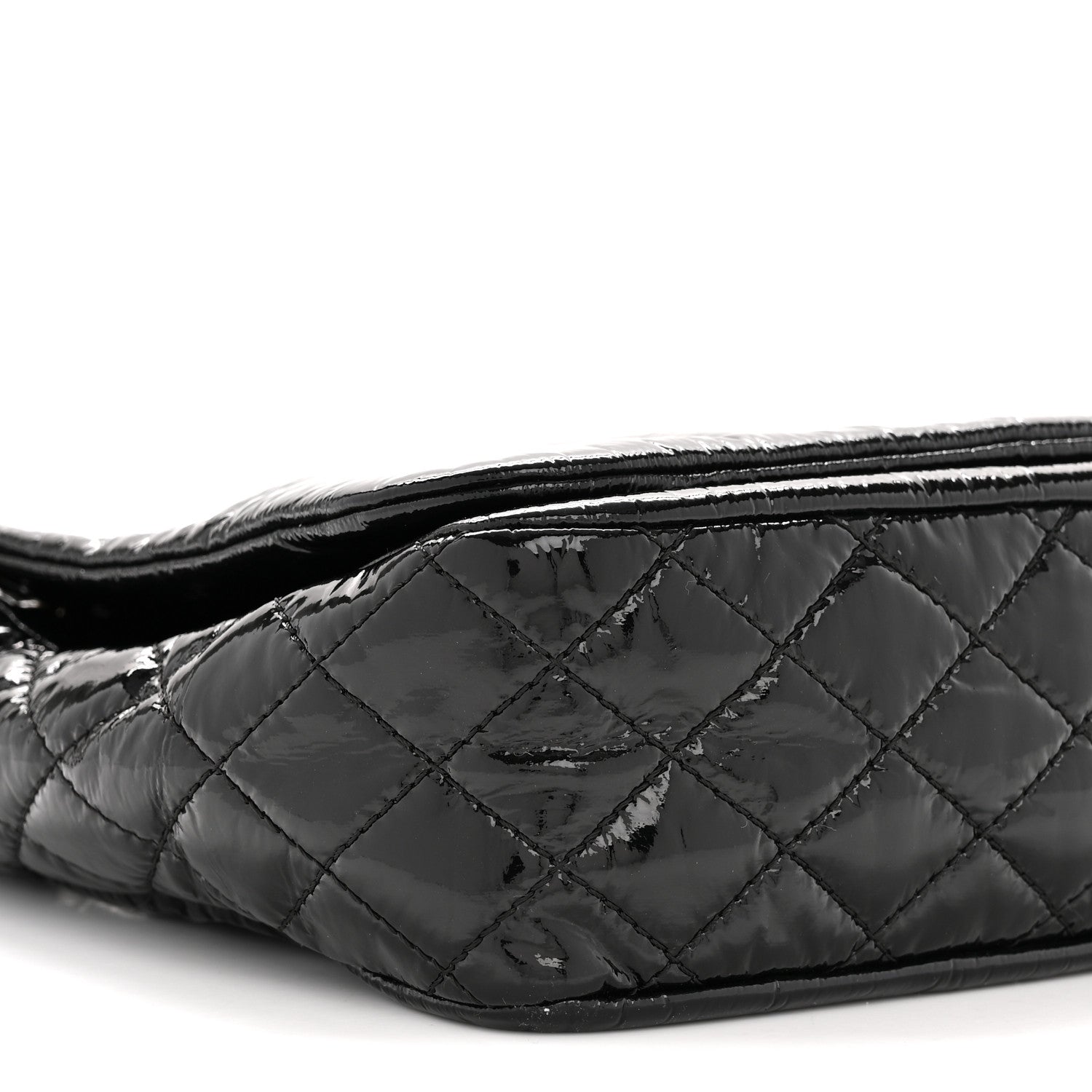 Chanel Vinyl Medium Rock and Chain Flap Black 9 of 11