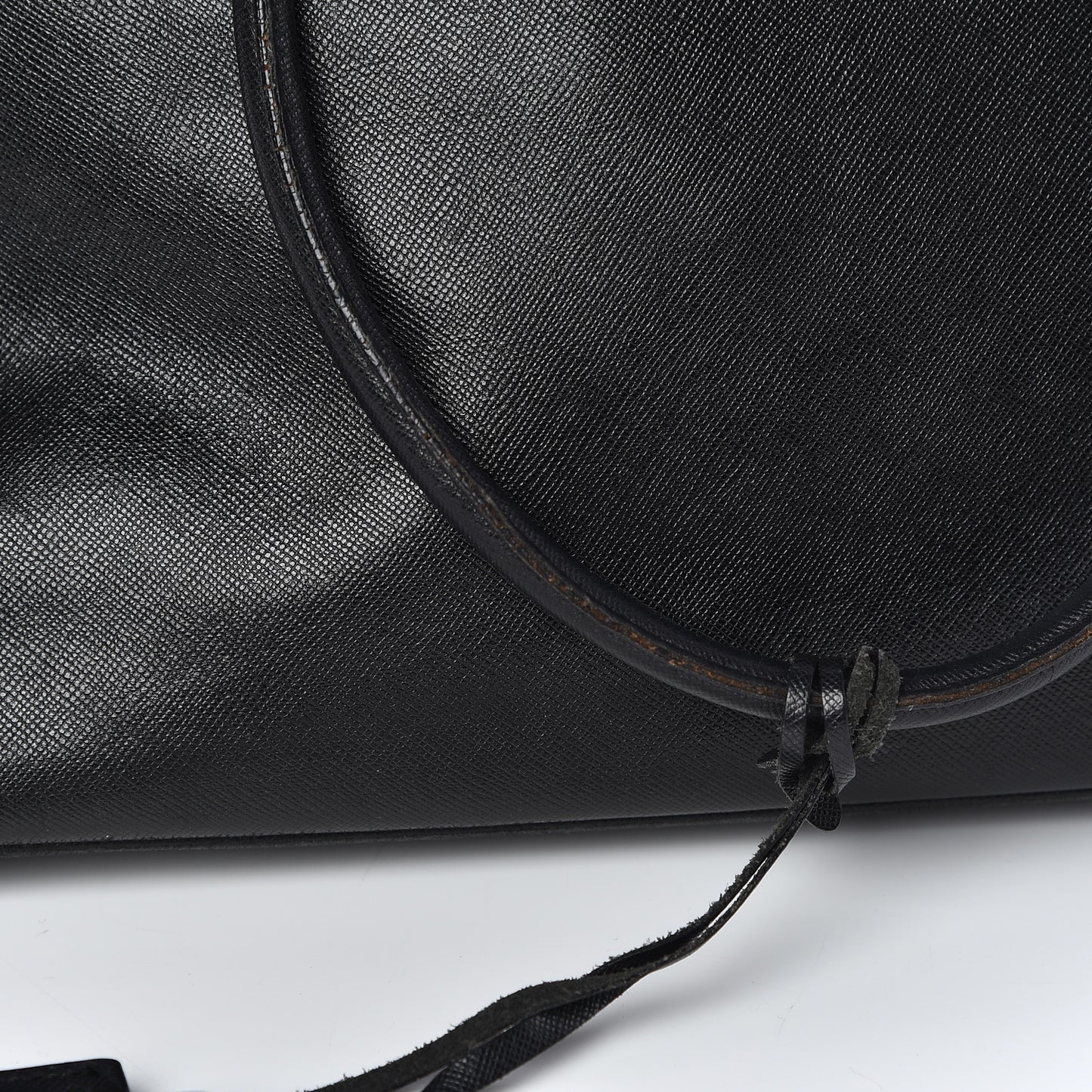 Saffiano Top Handle Dome Satchel Black