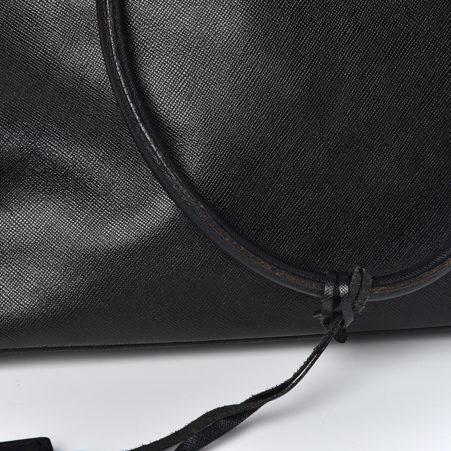 Prada Saffiano Top Handle Dome Satchel Black 10 of 18