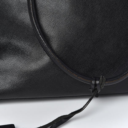 Prada Saffiano Top Handle Dome Satchel Black 10 of 18