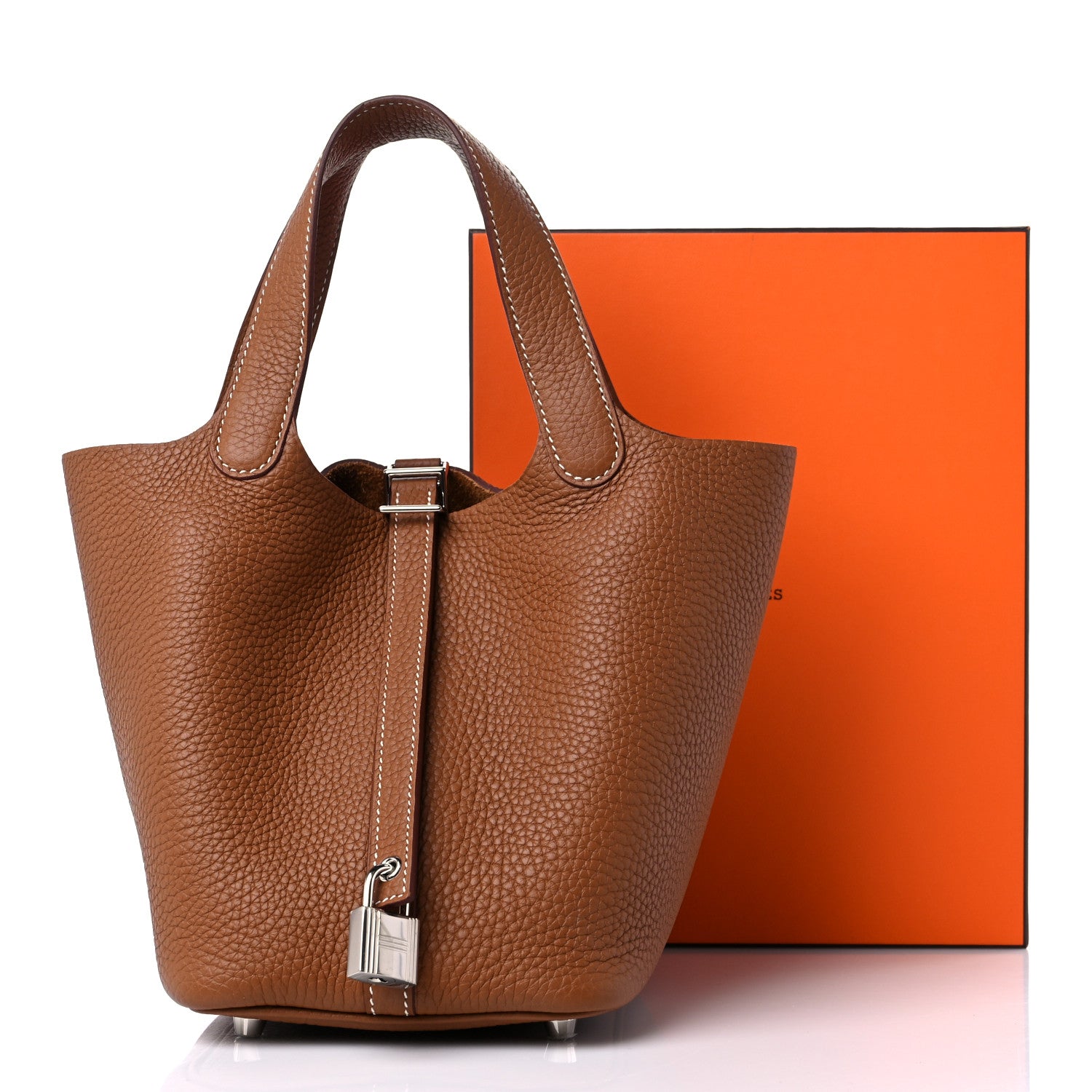 Hermes Taurillon Clemence Picotin Lock 18 PM Gold 10 of 10