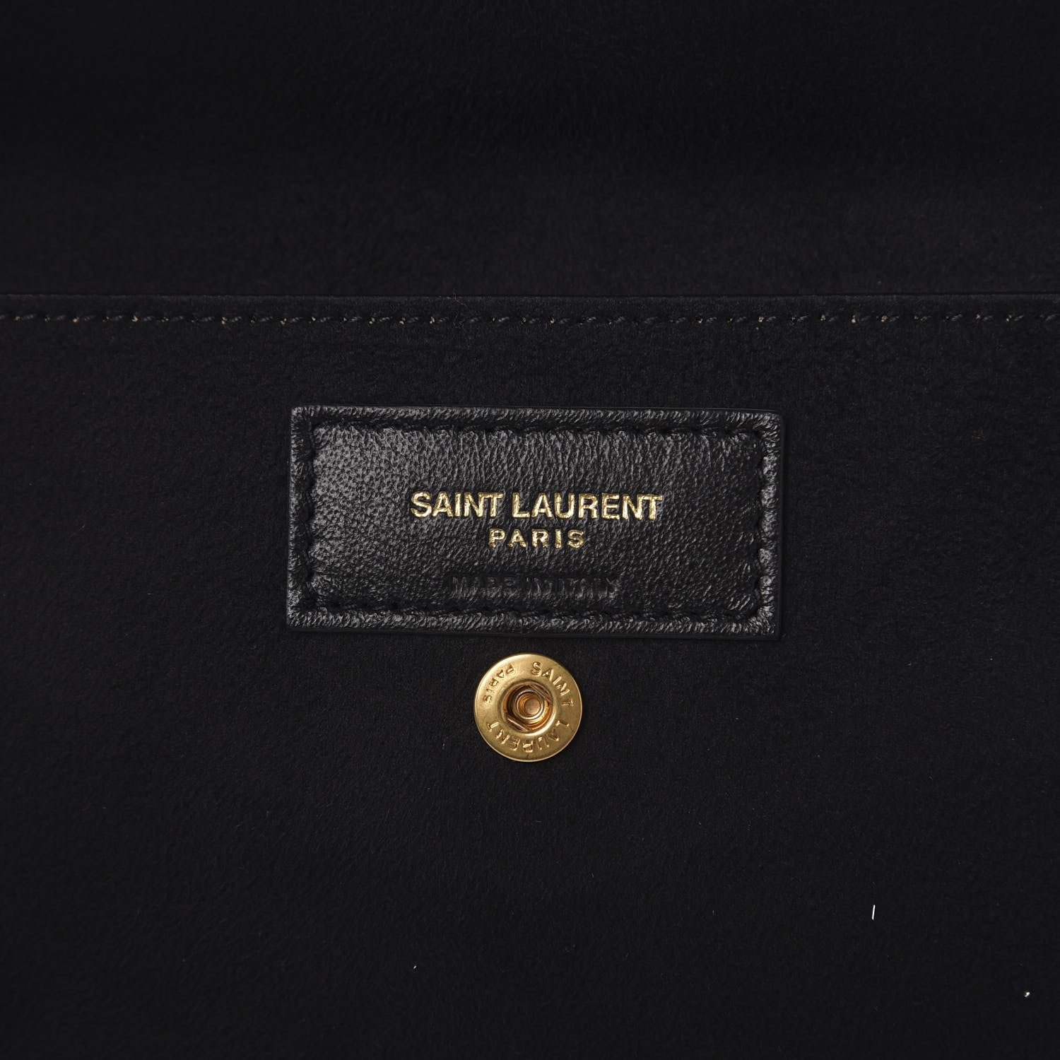 Saint Laurent Lambskin Star Printed Teddy Drawstring Bag White 7 of 10