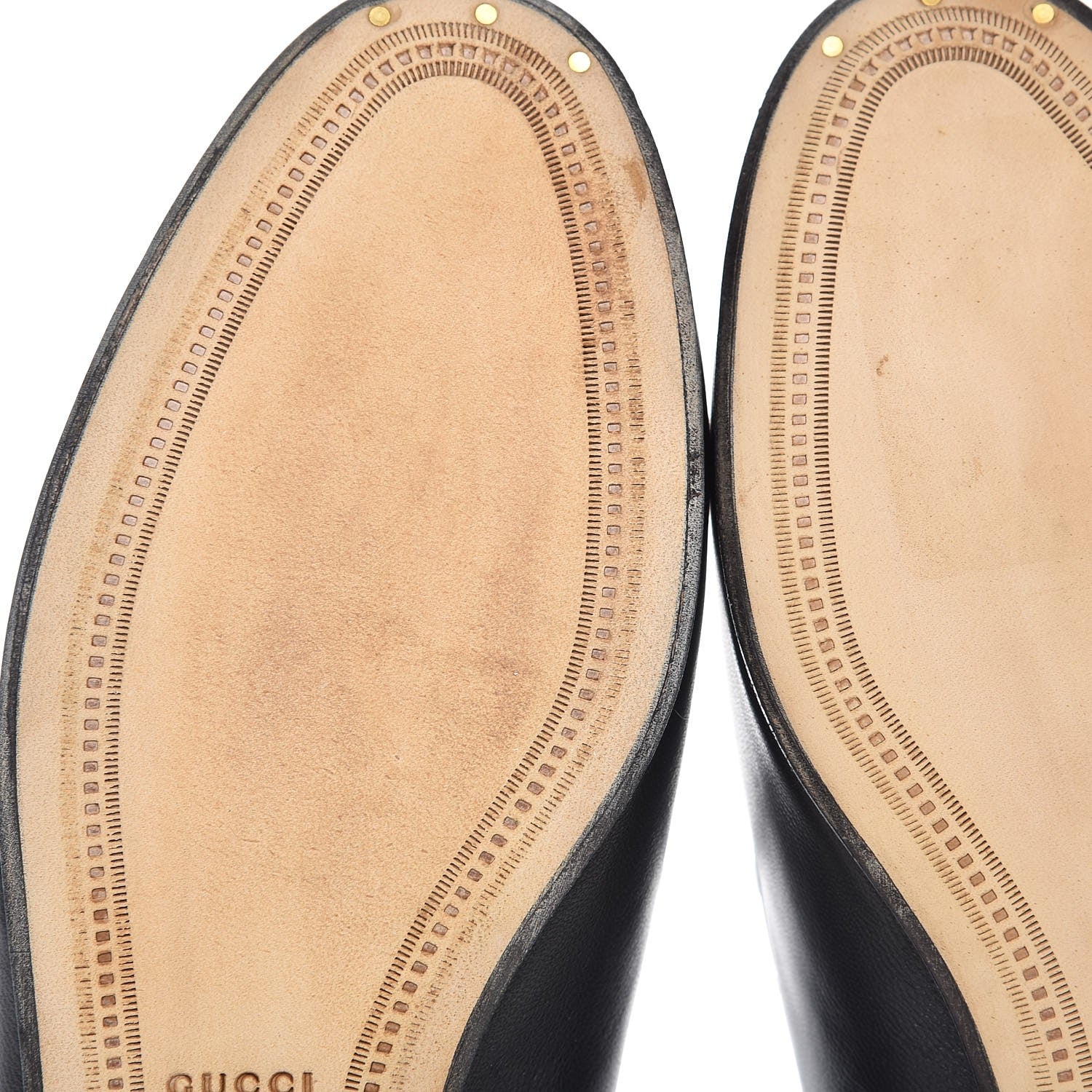 Gucci Lambskin Womens Brixton Horsebit Loafers 36.5 Black 18 of 18