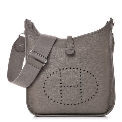 Hermes Taurillon Clemence Evelyne III PM Etain 1 of 13