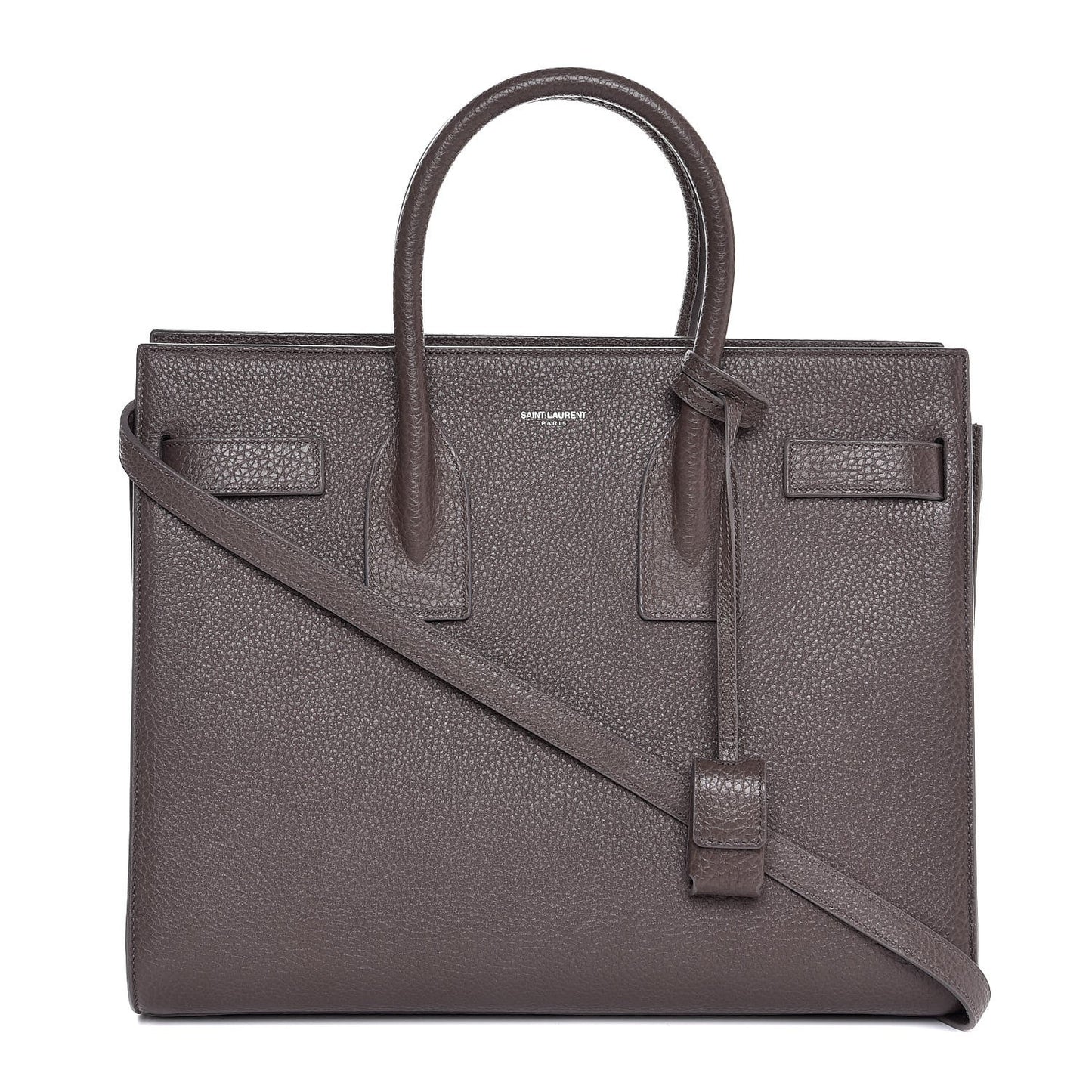 Grained Calfskin Small Sac De Jour Fog