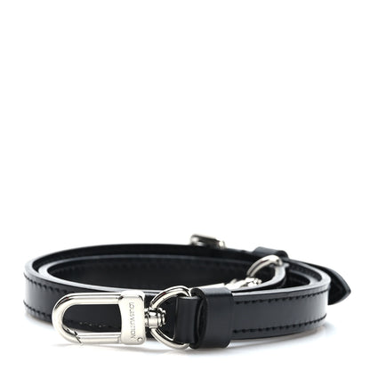 Louis Vuitton Calfskin 16mm Adjustable Shoulder Strap Black 1 of 5
