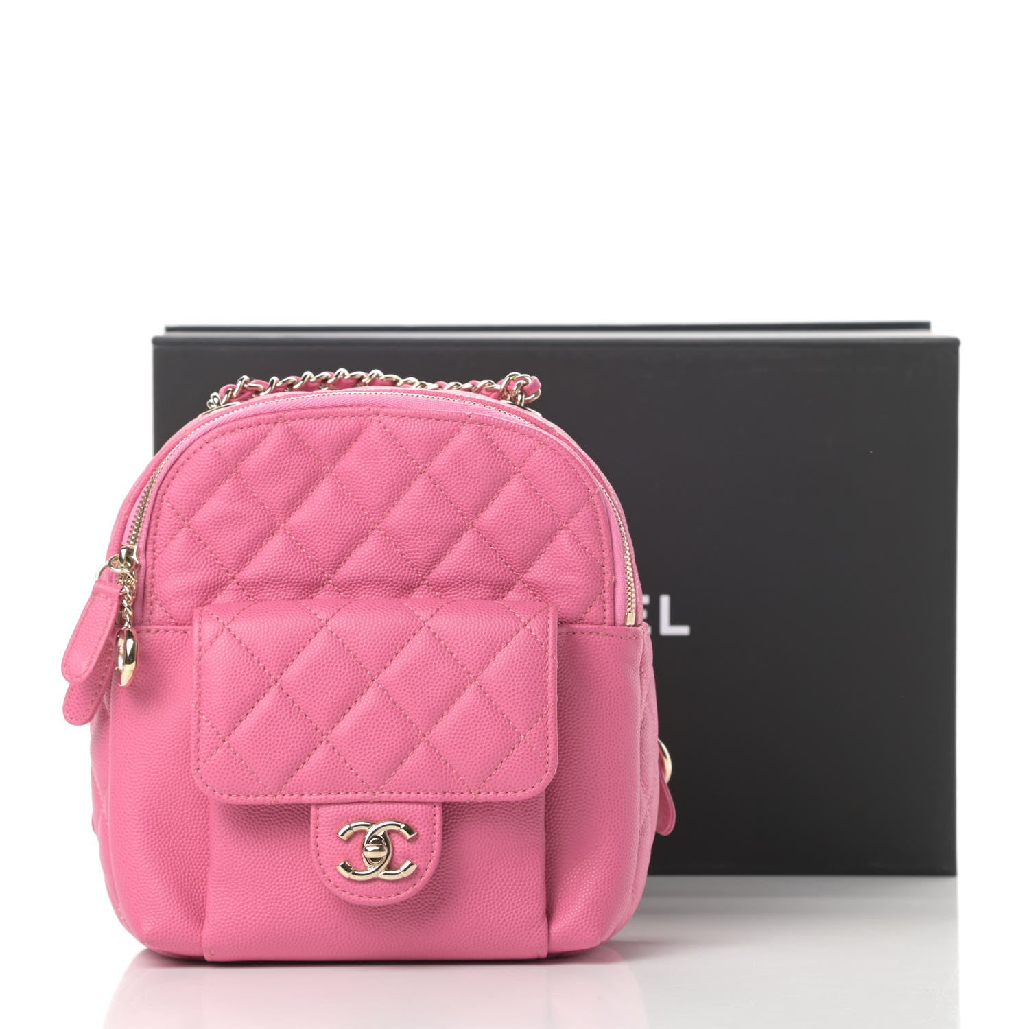 Chanel Caviar Quilted Small CC Day Backpack Pink 11 of 11