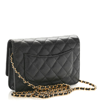 Chanel Caviar Quilted Wallet on Chain WOC Black 2 of 10