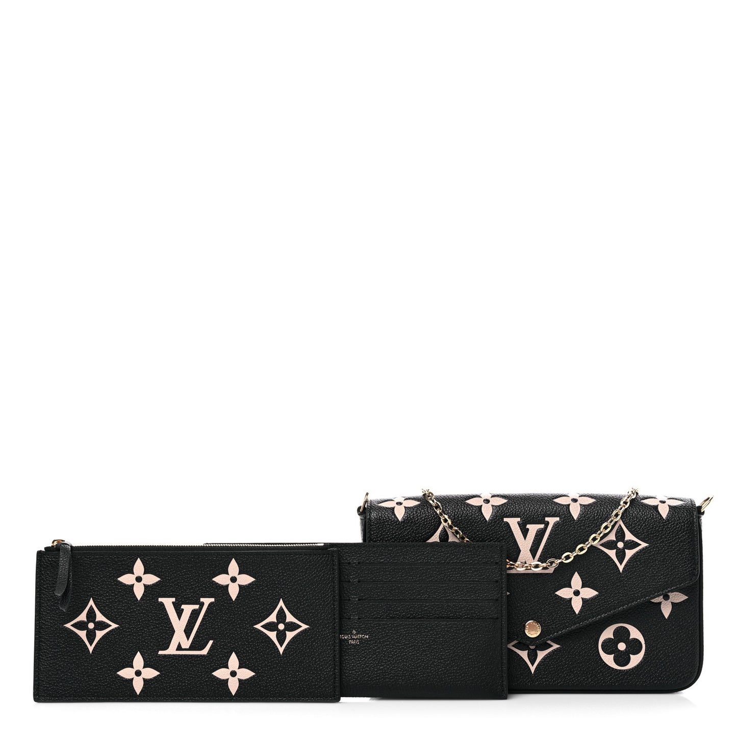Empreinte Monogram Giant Felicie Pochette Black Beige